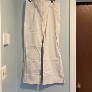 Kenar bootcut white stretch pants